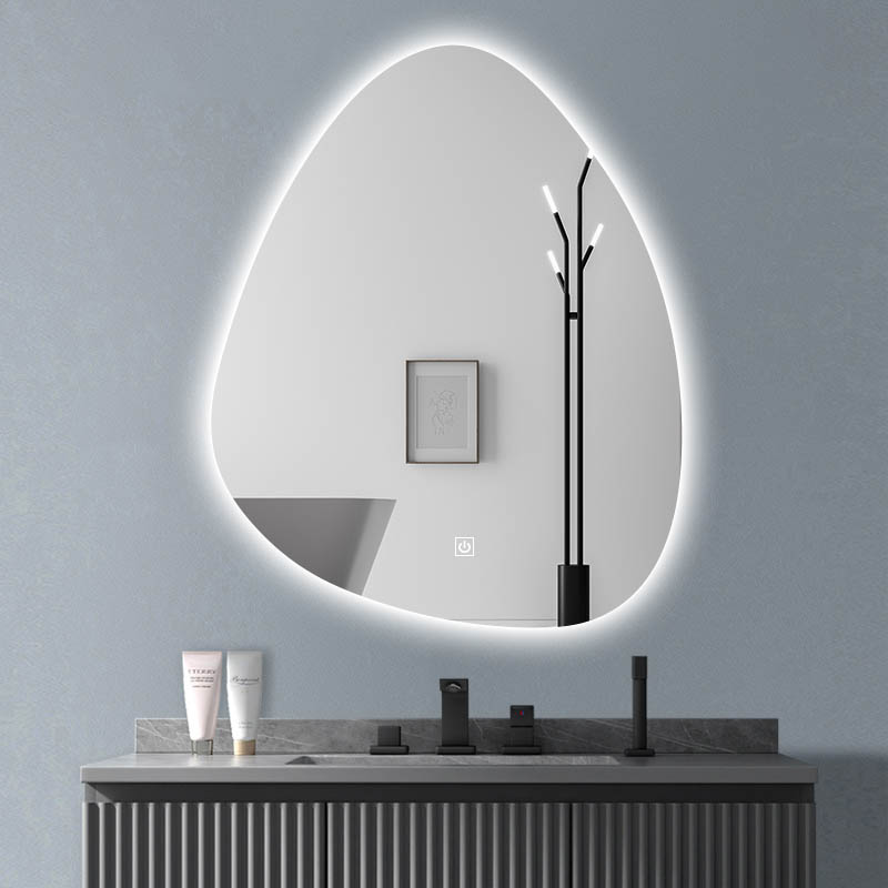 Irregular LED Bathroom Mirror na May Defogger