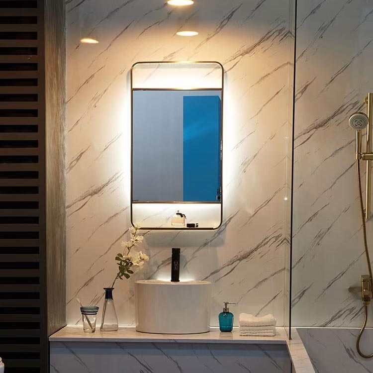 LED Bathroom Mirror na may Bluetooth na Musika na May Imbakan