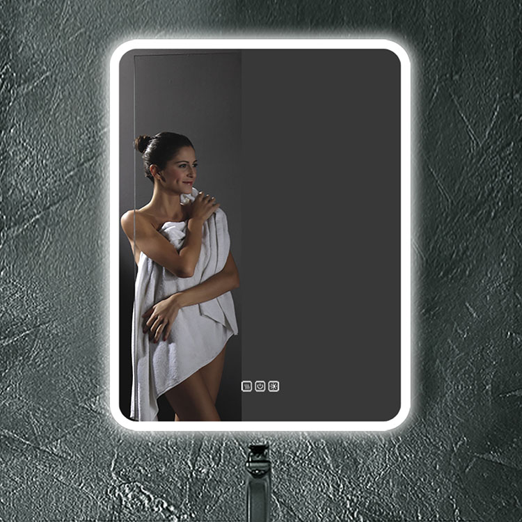 Rectangle LED Bathroom Mirror na may Multi-function